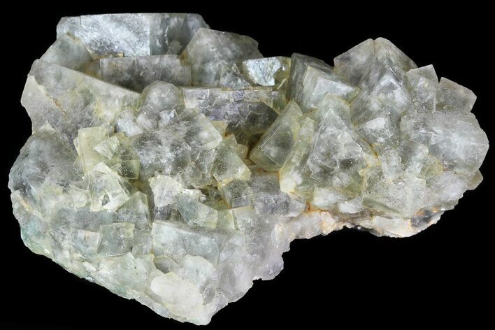 Yellow/Green Cubic Fluorite Crystal Cluster - Morocco #82800